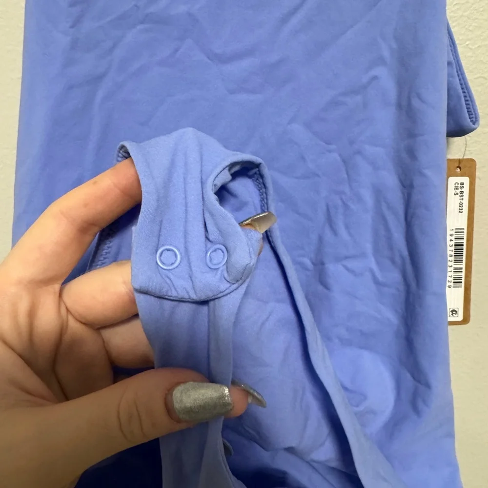 Skims High Neck Body Suit Periwinkle Fits Everyone collection - Picture 9 of 10